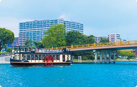 明石 名谷発
炭火近江うな牛御膳と瀬田川リバークルーズ2